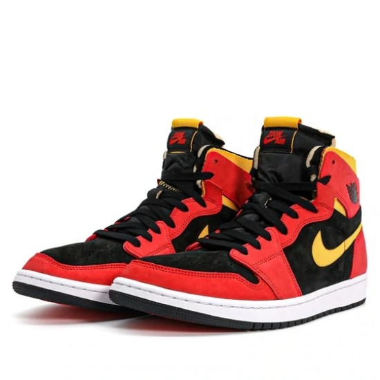 Scarpe Jordan 1 High Zoom Scarpe CMFT Black Chile Red Uomo/Donna AJ1 CT0978-006