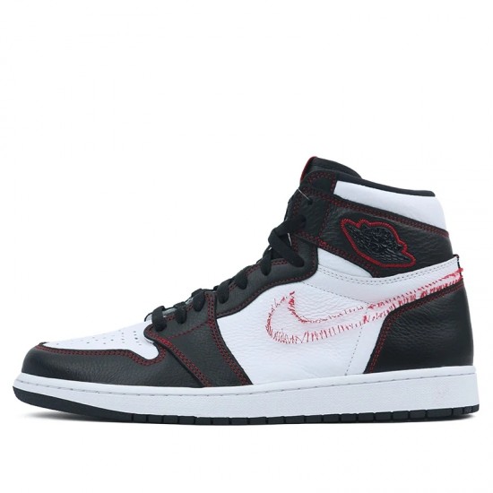 Scarpe Jordan 1 Retro High Defiant"White Black Gym Red" Uomo/Donna AJ1 CD6579-071