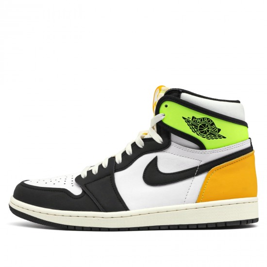 Scarpe Jordan 1 Retro High "White Black Volt University Gold" Donna/Uomo AJ1 555088-118