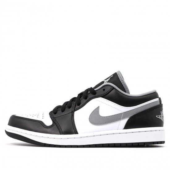 Scarpe Jordan 1 Low Black White Grey Donna/Uomo AJ1 553558-040