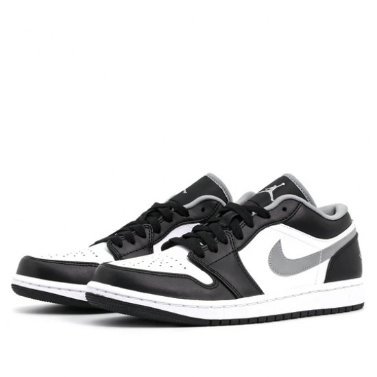 Scarpe Jordan 1 Low Black White Grey Donna/Uomo AJ1 553558-040