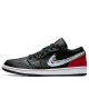 Scarpe Jordan 1 Low Brushstroke Swoosh Black Donna/Uomo AJ1 DA4659-001