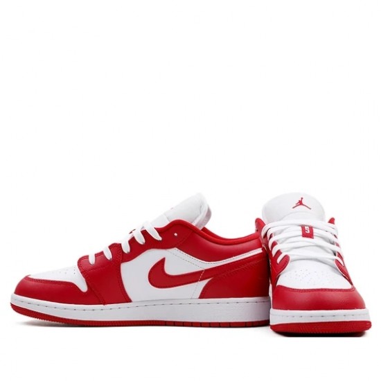 Scarpe Jordan 1 Low "Gym Red White" Donna/Uomo AJ1 553560-611