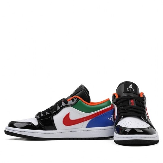 Scarpe Jordan 1 Low "Multi-Color Black Toe" Donna/Uomo AJ1 CZ4776-101