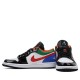 Scarpe Jordan 1 Low Multi-Color Black Toe Donna/Uomo AJ1 CZ4776-101