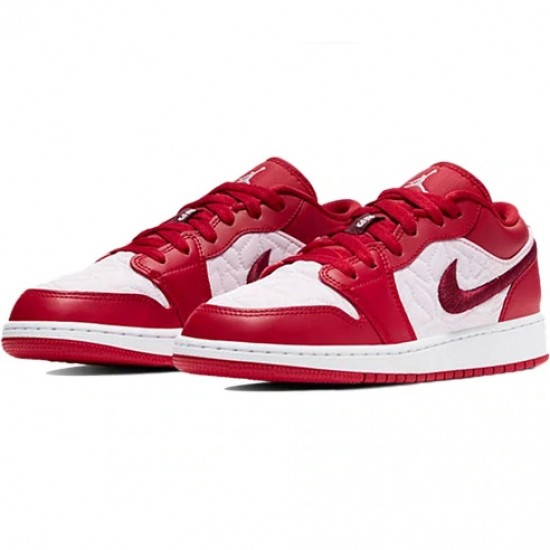 Scarpe Jordan 1 Low SE "Red Quilt" Uomo/Donna AJ1 DB3621-600