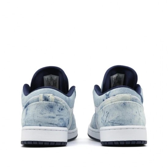 Scarpe Jordan 1 Low Washed Denim Uomo/Donna AJ1 CZ8455-100