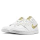 Scarpe Jordan 1 Low White Metallic Gold Uomo/Donna AJ1 CZ4776-100