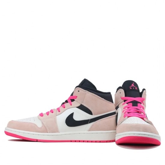 Scarpe Jordan 1 Mid Crimson Tint Donna/Uomo AJ1 852542-801