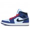 Scarpe Jordan 1 Mid "Deep Royal Blue Black" Donna/Uomo AJ1 852542-400