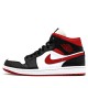 Scarpe Jordan 1 Mid Gym Red Black White Donna/Uomo AJ1 554724-122