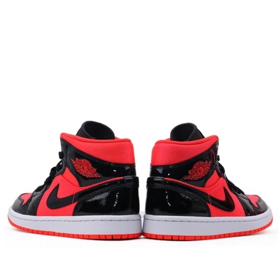 Scarpe Jordan 1 Mid Hot Punch Black Donna/Uomo AJ1 BQ6472-600