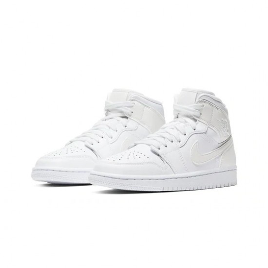 Scarpe Jordan 1 Mid Ivory White Donna AJ1 BQ6472-112