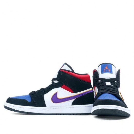 Scarpe Jordan 1 Mid Lakers Top 3 Donna/Uomo AJ1 852542-005