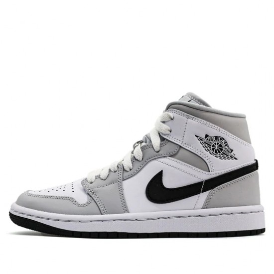 Scarpe Jordan 1 Mid Light Smoke Grey Uomo/Donna AJ1 BQ6472-015