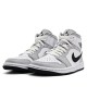 Scarpe Jordan 1 Mid "Light Smoke Grey" Uomo/Donna AJ1 BQ6472-015