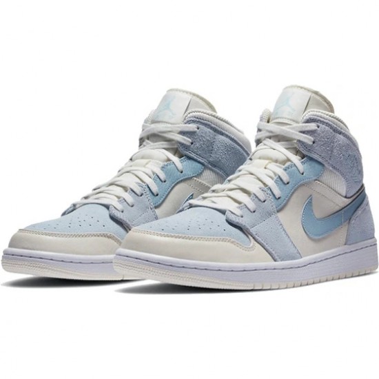 Scarpe Jordan 1 Mid "Mixed Textures Blue" Uomo/Donna AJ1 DA4666-100