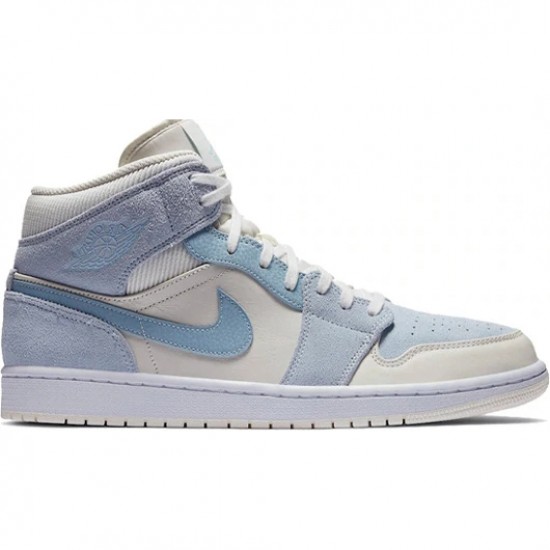 Scarpe Jordan 1 Mid Mixed Textures Blue Uomo/Donna AJ1 DA4666-100