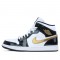 Scarpe Jordan 1 Mid "Patent Black White Gold" Donna/Uomo AJ1 852542-007