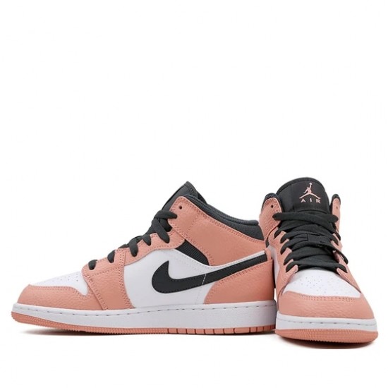 Scarpe Jordan 1 Mid "Pink Quartz" Donna/Uomo AJ1 555112-603