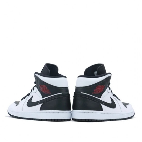 Scarpe Jordan 1 Mid Reverse Black Toe Donna/Uomo AJ1 BQ6472-101