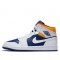 Scarpe Jordan 1 Mid "Royal Blue Laser Orange" Donna/Uomo AJ1 554724-131