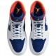 Scarpe Jordan 1 Mid Royal Blue Laser Orange Donna/Uomo AJ1 554724-131