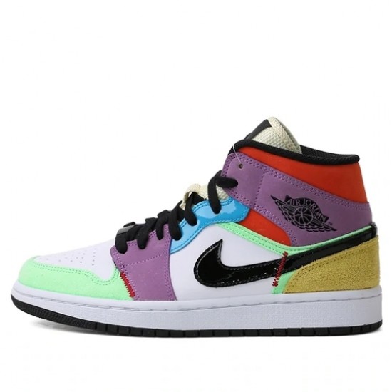 Scarpe Jordan 1 Mid SE Multi-Color Uomo/Donna AJ1 CW1140-100