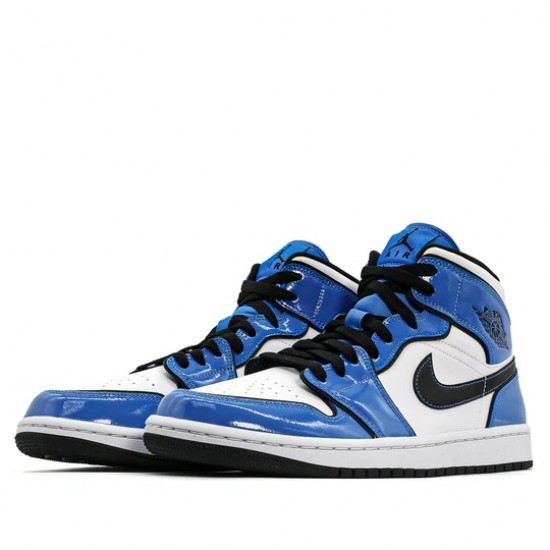 Scarpe Jordan 1 Mid Signal Blue Donna/Uomo AJ1 DD6834-402