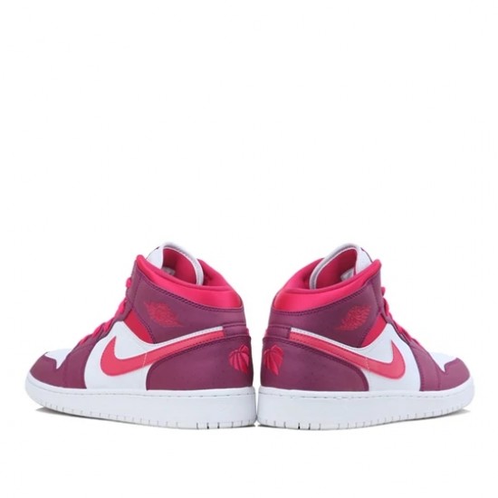 Scarpe Jordan 1 Mid True Berry Rush Pink Donna AJ1 555112-661