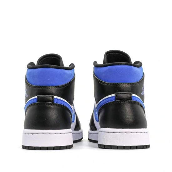 Scarpe Jordan 1 Mid White Black Racer Blue Uomo/Donna AJ1 554724-140