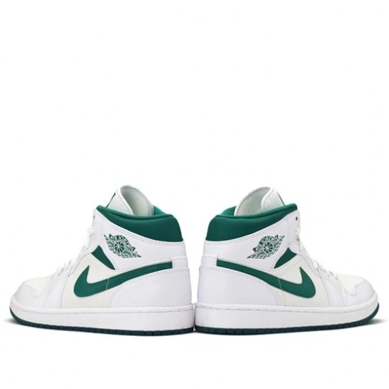 Scarpe Jordan 1 Mid White Mystic Green Donna/Uomo AJ1 CD6759-103