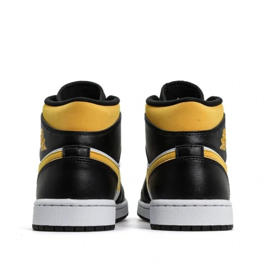 Scarpe Jordan 1 Mid White Pollen Black Donna/Uomo AJ1 554724-177