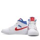 Scarpe Jordan 1 Mid White Red Royal Donna/Uomo AJ1 BQ6472-164