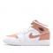 Scarpe Jordan 1 Mid "White Rose Gold" GS AJ1 555112-190