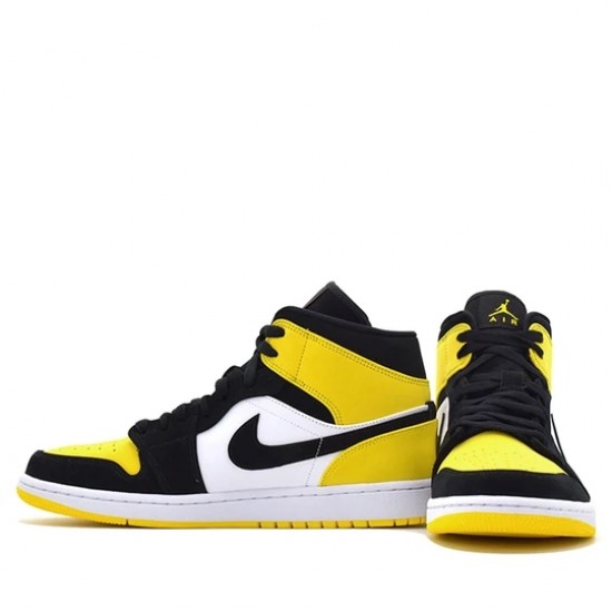 Scarpe Jordan 1 Mid Yellow Toe Black Donna/Uomo AJ1 852542-071