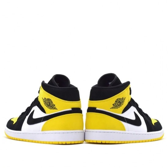 Scarpe Jordan 1 Mid Yellow Toe Black Donna/Uomo AJ1 852542-071