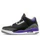 Scarpe Jordan 3 Retro Black Court Purple Uomo/Donna AJ3 CT8532-050