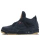 Scarpe Jordan 4 Retro "Levi's Black" Uomo/Donna AJ4 AO2571-001