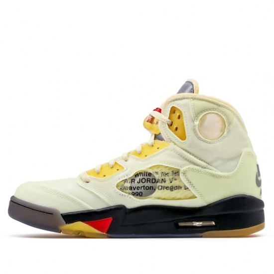 Scarpe Jordan 5 Retro OFF-WHITE Sail Uomo AJ5 DH8565-100