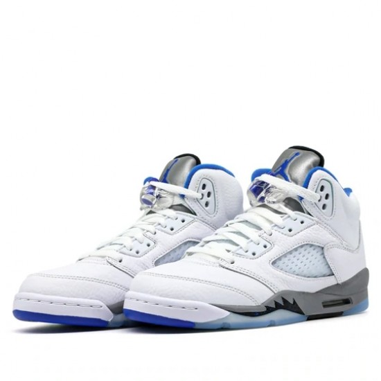 Scarpe Jordan 5 Retro White Stealth 2021 Uomo/Donna AJ5 440888-140