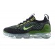 Scarpe Air VaporMax 2021 Flyknit Nero Verde DQ7640-001 Donna/Uomo