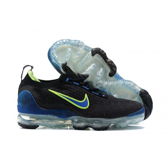 Scarpe Air VaporMax 2021 Flyknit Nero Verde and Blu Donna/Uomo