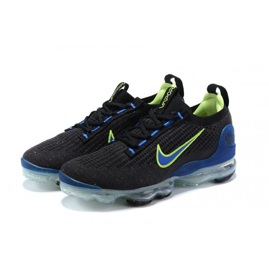 Scarpe Air VaporMax 2021 Flyknit Nero Verde and Blu Donna/Uomo