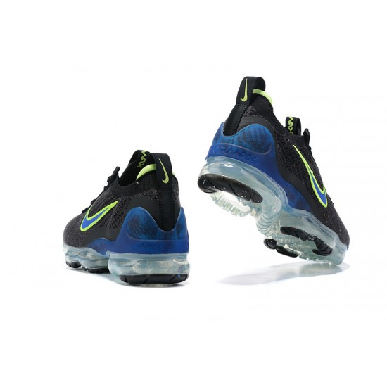 Scarpe Air VaporMax 2021 Flyknit Nero Verde and Blu Donna/Uomo