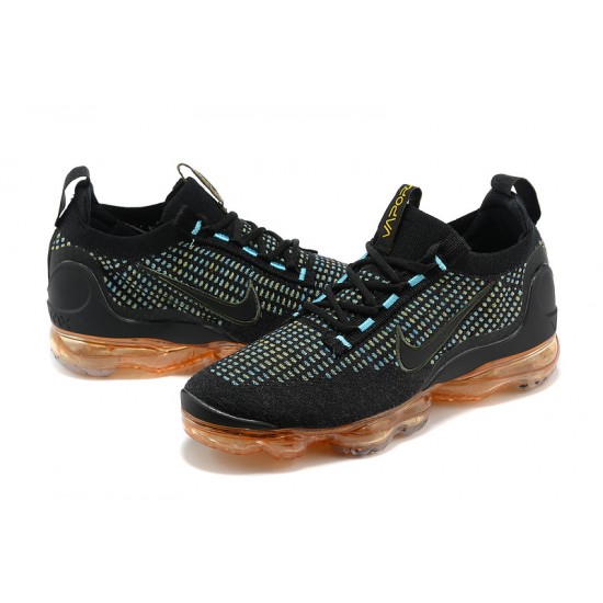 Scarpe Air VaporMax 2021 Flyknit Nero Arancia Donna/Uomo