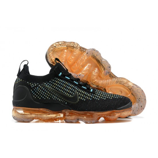 Scarpe Air VaporMax 2021 Flyknit Nero Arancia Donna/Uomo