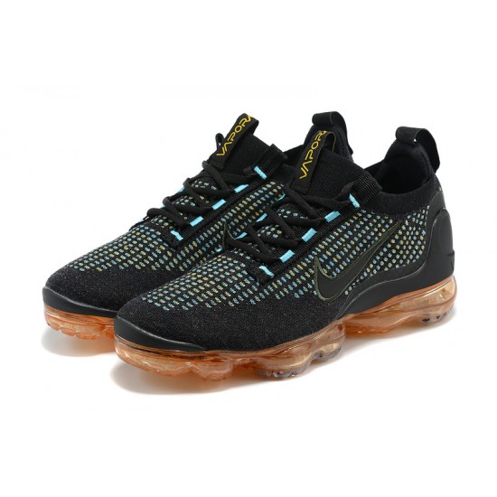 Scarpe Air VaporMax 2021 Flyknit Nero Arancia Donna/Uomo