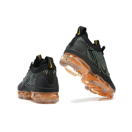 Scarpe Air VaporMax 2021 Flyknit Nero Arancia Donna/Uomo