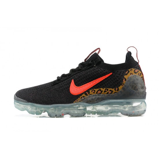 Scarpe Air VaporMax 2021 Flyknit Nero Rosso Donna/Uomo